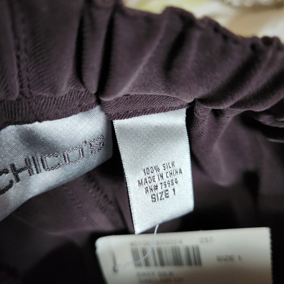 Chico's Easy Silk Sinclair Cropped Pant Size 1 - Picture 6 of 8